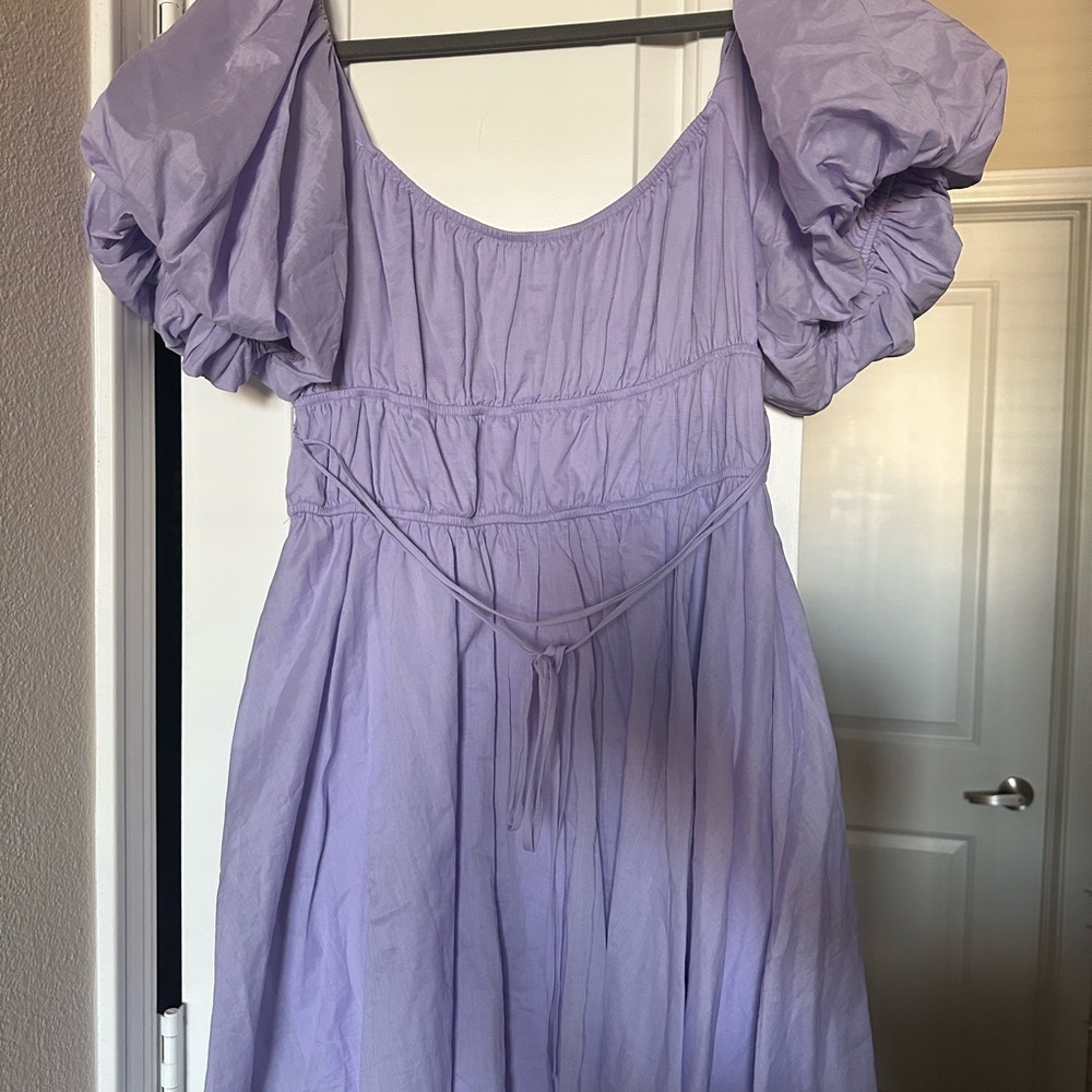 B Darlin Lilac Gathered Dress